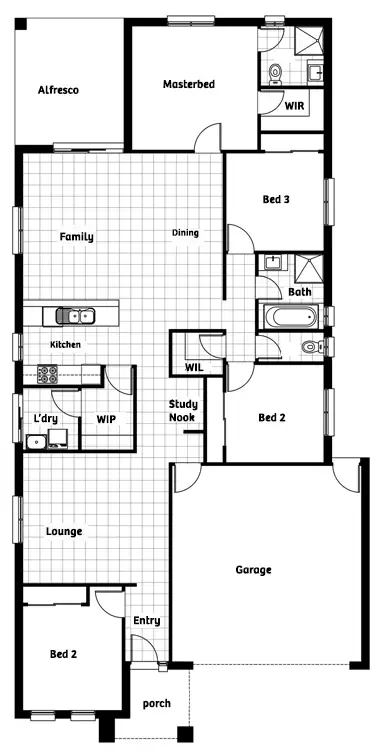 Floorplan of Homely house listing, 22 Bendigo Court, Cranbourne VIC 3977