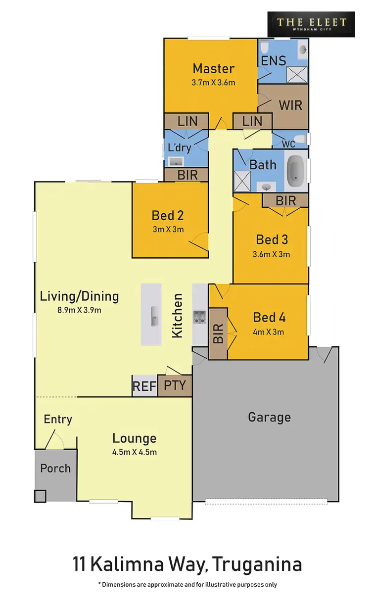 Floorplan of Homely house listing, 11 Kalimna Way, Truganina VIC 3029