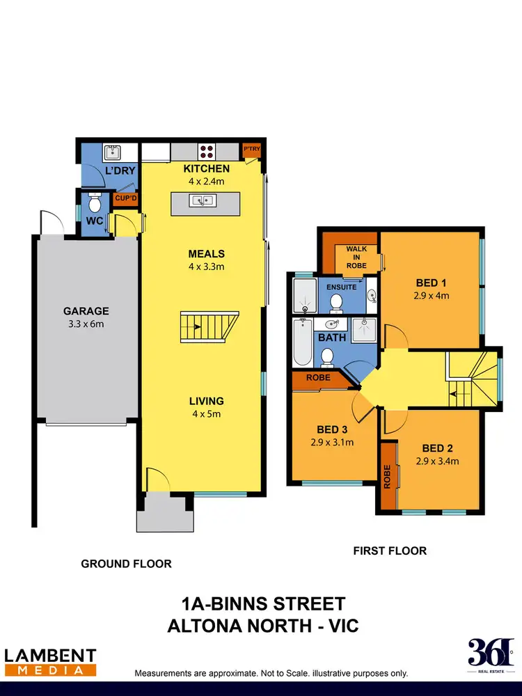 Floorplan of Homely townhouse listing, 1A Binns Street, Altona North VIC 3025