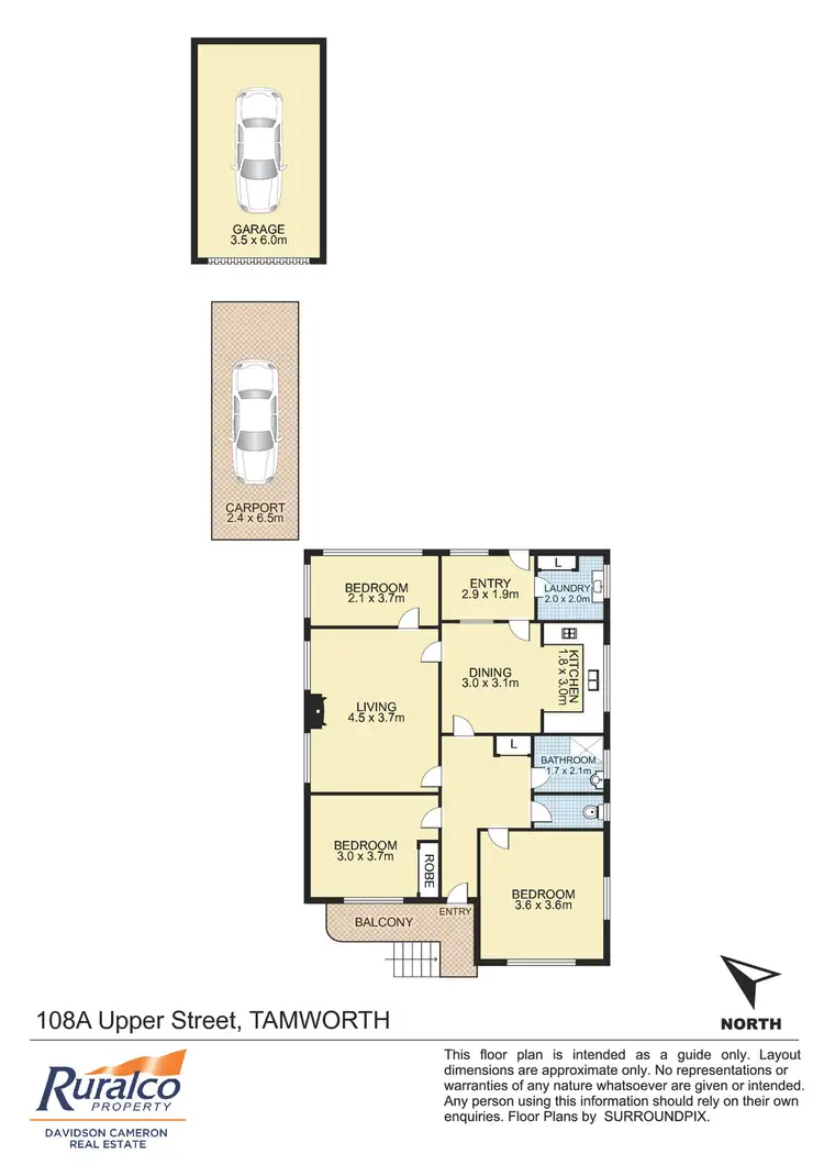 Floorplan of Homely house listing, 108A Upper Street, Tamworth NSW 2340