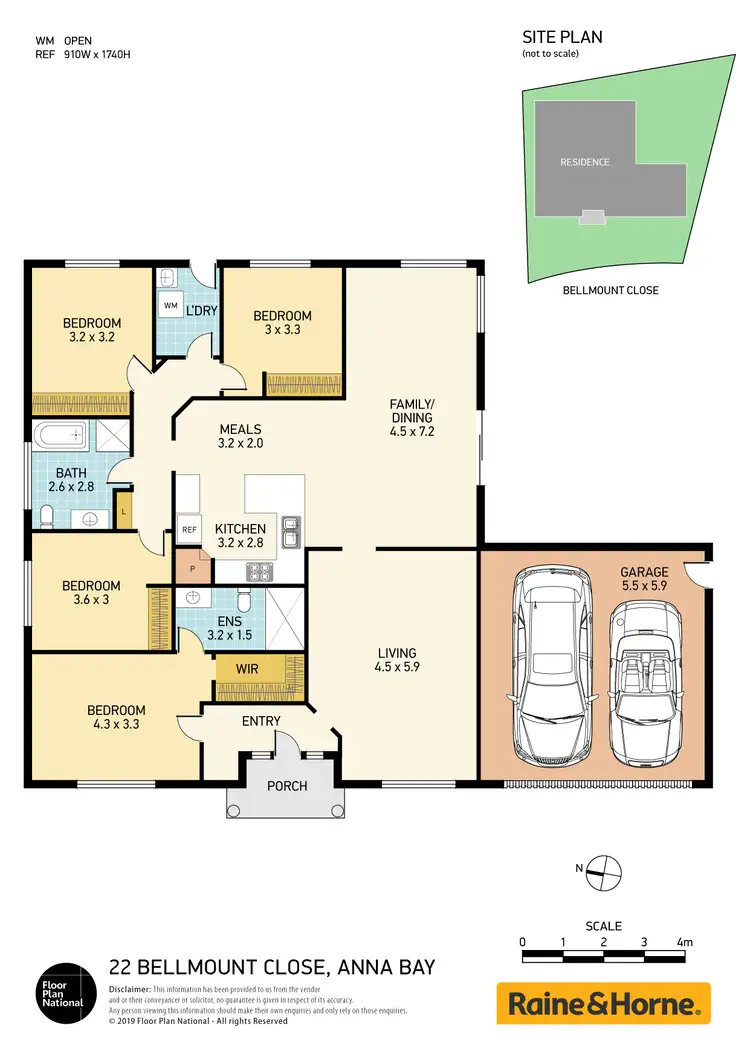 Floorplan of Homely house listing, 22 Bellmount Close, Anna Bay NSW 2316