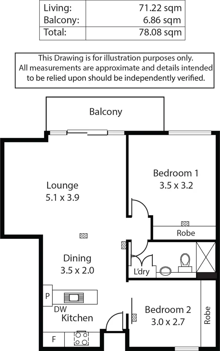 Floorplan of Homely apartment listing, 44/31 Halifax Street, Adelaide SA 5000