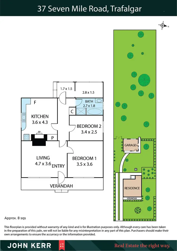 Floorplan of Homely house listing, 37 Seven Mile Road, Trafalgar VIC 3824