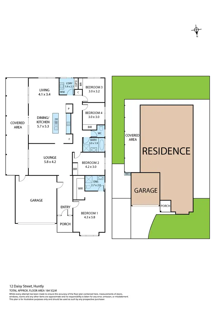 Floorplan of Homely house listing, 12 Daisy Street, Huntly VIC 3551