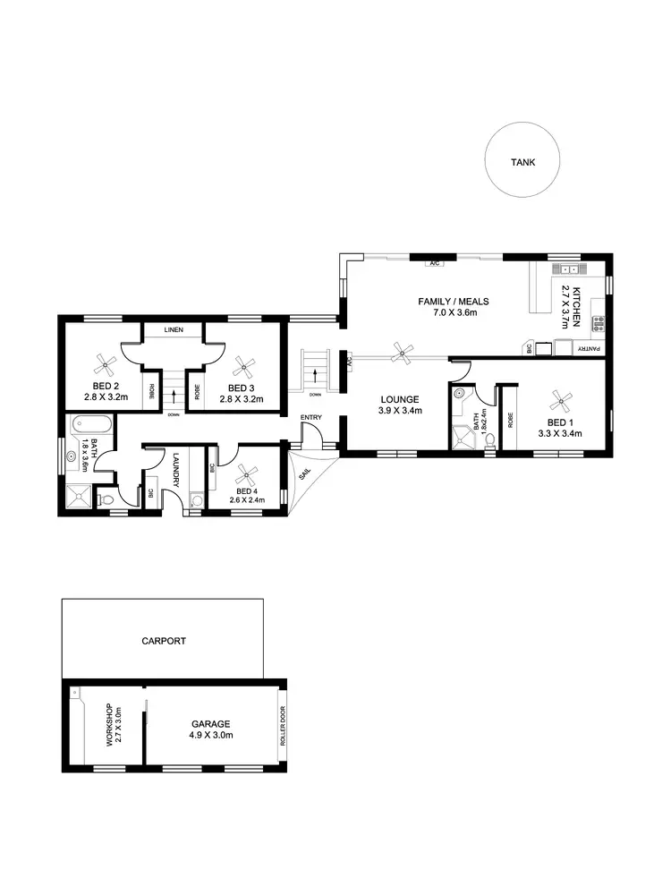 Floorplan of Homely house listing, 15 Christopher Ave, Greenhill SA 5140