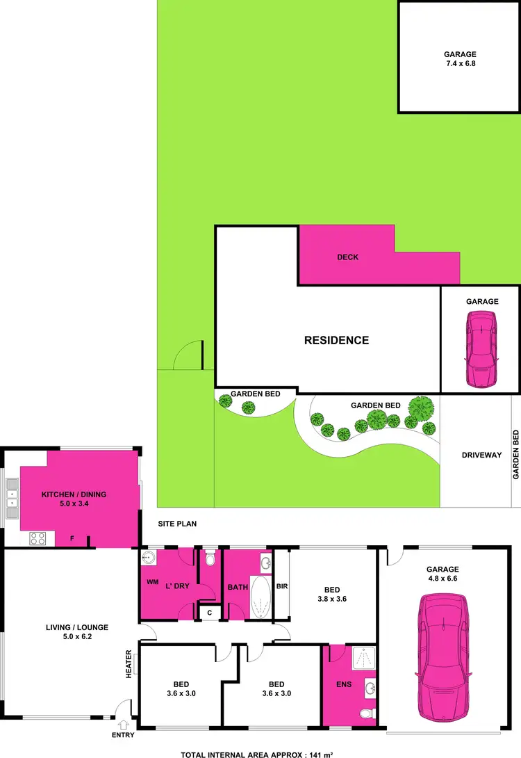 Floorplan of Homely house listing, 36 Meadenhall Drive, St Albans Park VIC 3219
