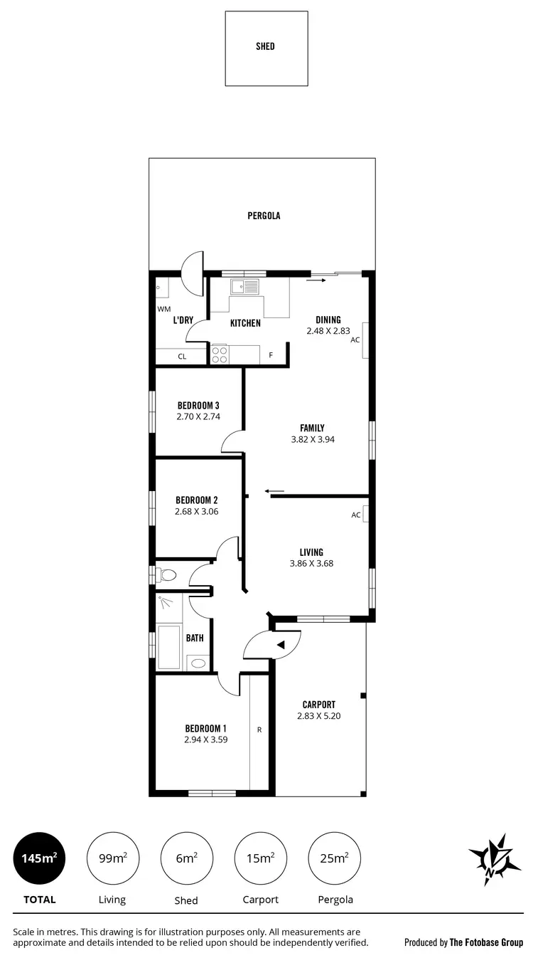 Floorplan of Homely house listing, 3B Goddard Drive, Salisbury Park SA 5109