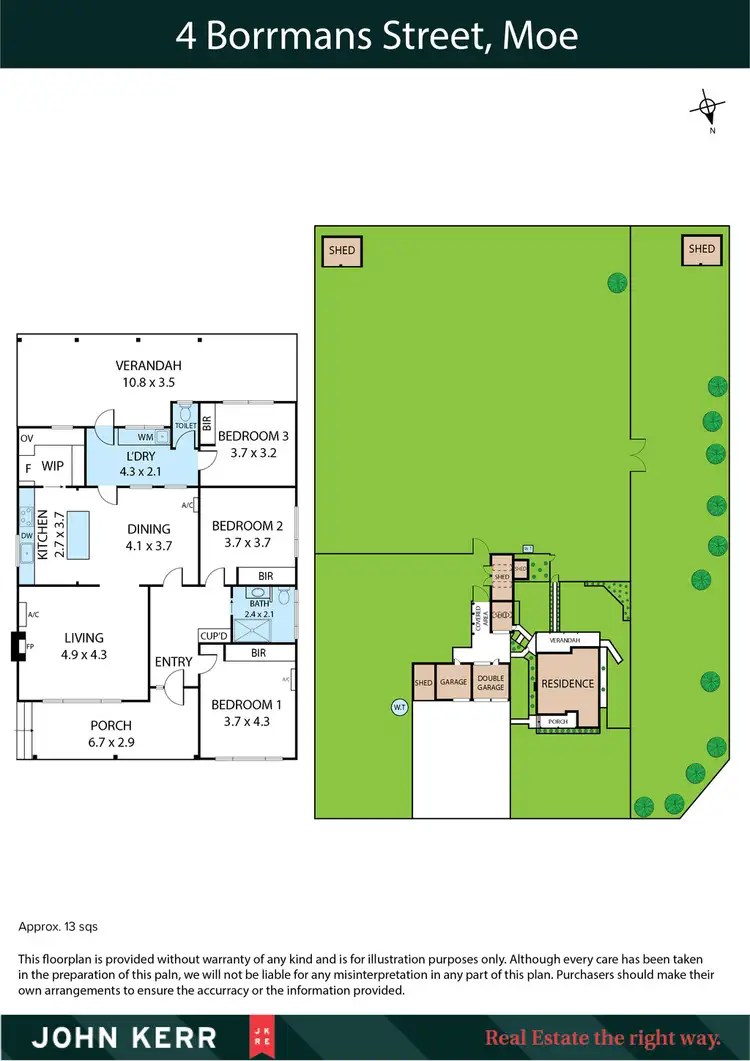 Floorplan of Homely house listing, 4 Borrmans Street, Moe South VIC 3825