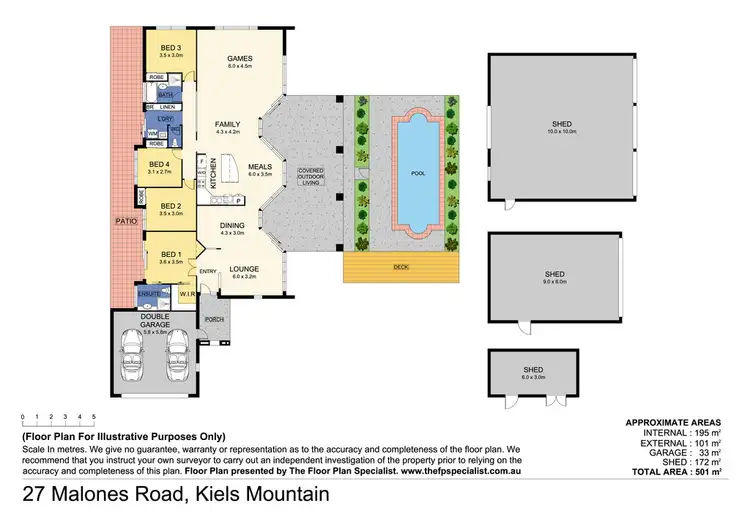 Floorplan of Homely house listing, 27 Malones Road, Kiels Mountain QLD 4559