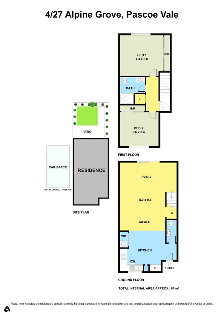 Floorplan of Homely townhouse listing, 4/27 Alpine Grove, Pascoe Vale VIC 3044