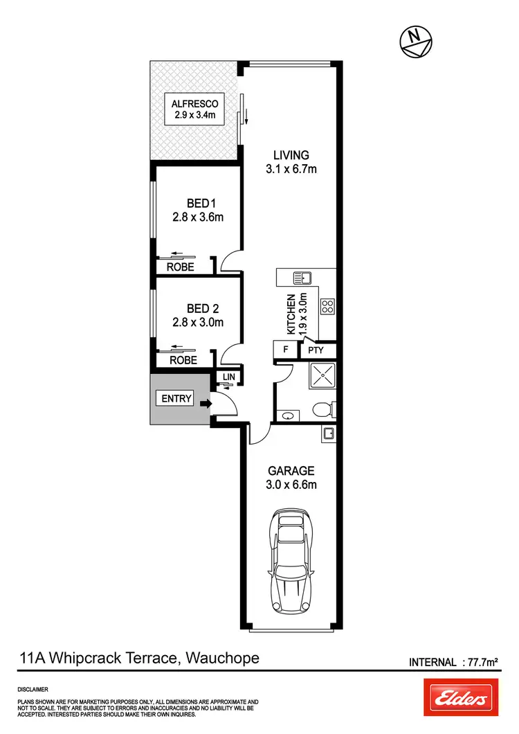 Floorplan of Homely villa listing, 11A Whipcrack Terrace, Wauchope NSW 2446