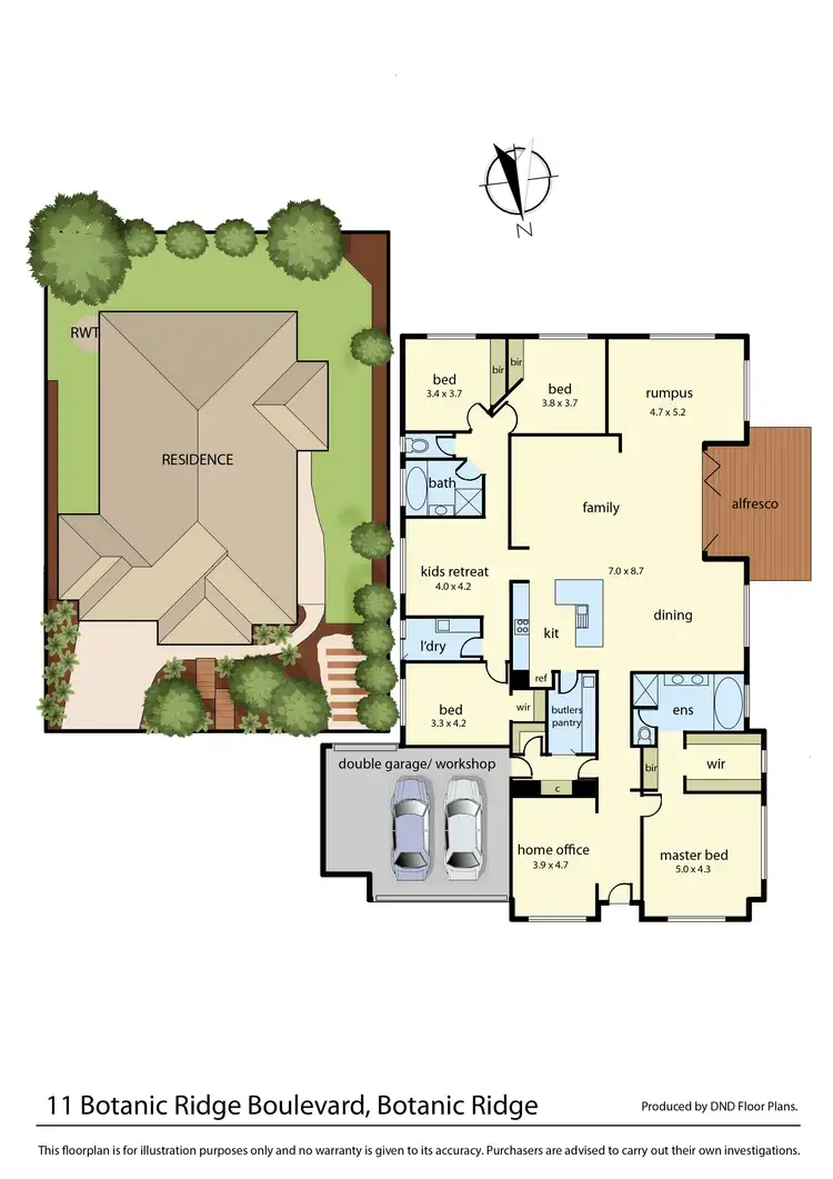 Floorplan of Homely house listing, 11 Botanic Ridge Boulevard, Botanic Ridge VIC 3977