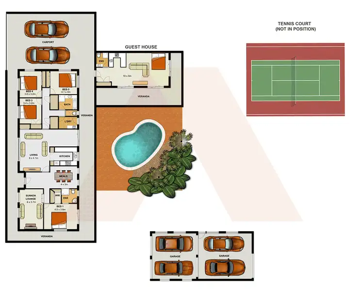 Floorplan of Homely house listing, 182-184 Andrew Rd, Greenbank QLD 4124
