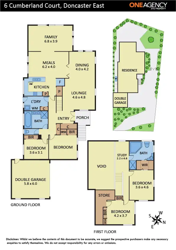 Floorplan of Homely house listing, 6 Cumberland Court, Doncaster East VIC 3109