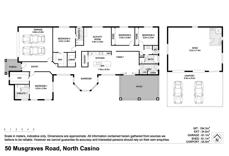 Floorplan of Homely house listing, 50 Musgraves Road, North Casino NSW 2470