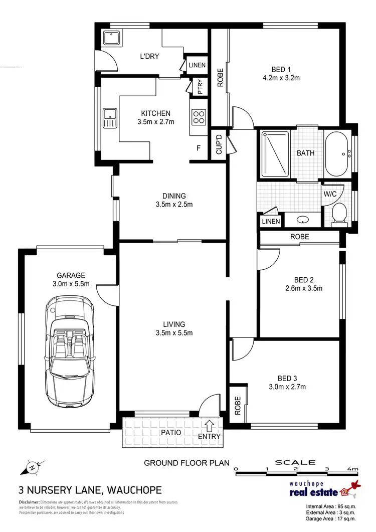 Floorplan of Homely house listing, 3 Nursery Lane, Wauchope NSW 2446