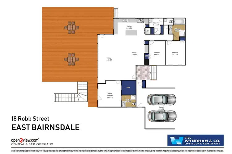 Floorplan of Homely house listing, 18 Robb Street, East Bairnsdale VIC 3875