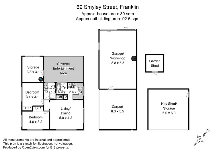 Floorplan of Homely house listing, 69 Smyley Street, Franklin TAS 7113