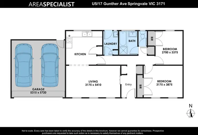 Floorplan of Homely unit listing, 5/17 GUNTHER AVENUE, Springvale VIC 3171
