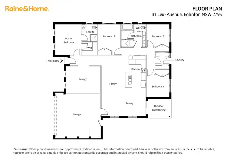 Floorplan of Homely house listing, 31 Lew Avenue, Eglinton NSW 2795