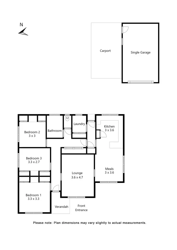 Floorplan of Homely house listing, 332 Forest Street, Wendouree VIC 3355