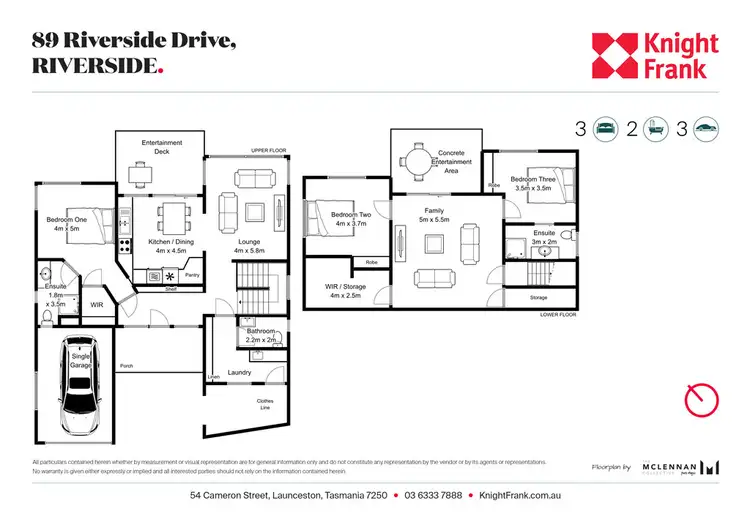 Floorplan of Homely house listing, 89 Riverside Drive, Riverside TAS 7250