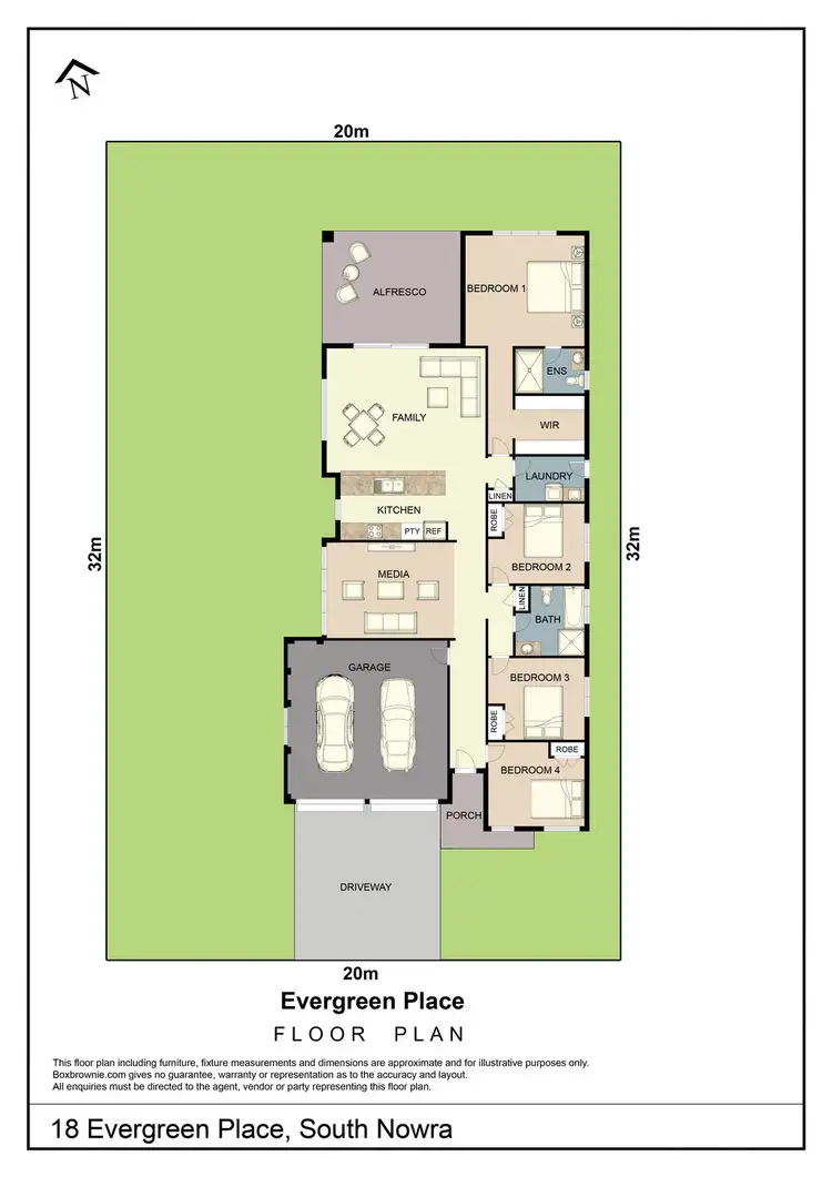 Floorplan of Homely house listing, 18 Evergreen Place, South Nowra NSW 2541