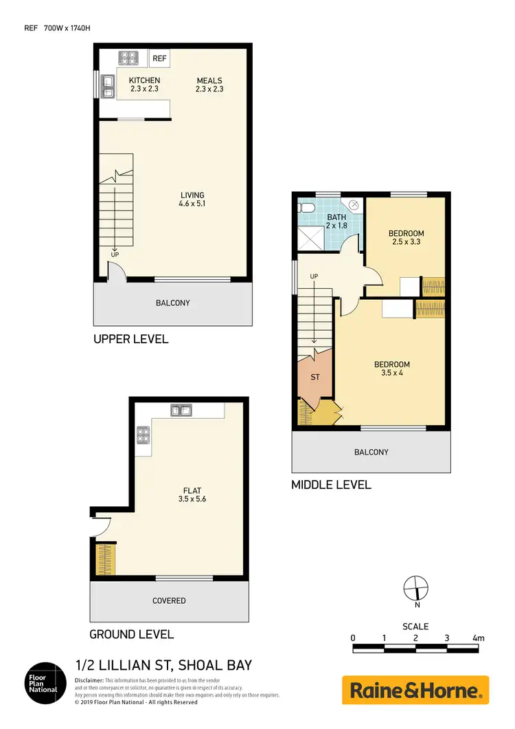 Floorplan of Homely apartment listing, 1-2 Lillian Street, Shoal Bay NSW 2315