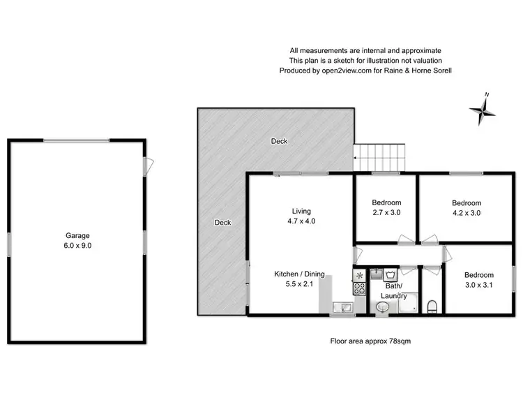 Floorplan of Homely house listing, 46 Free Street, White Beach TAS 7184
