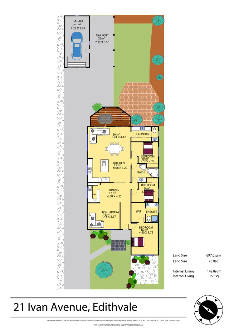 Floorplan of Homely house listing, 21 Ivan Avenue, Edithvale VIC 3196