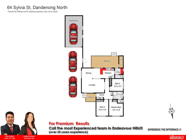 Floorplan of Homely house listing, 64 Sylvia Street, Dandenong North VIC 3175