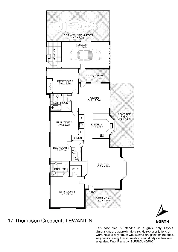 Floorplan of Homely house listing, 17 Thompson Crescent, Tewantin QLD 4565