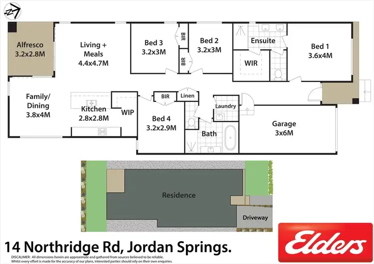 Floorplan of Homely house listing, 14 Northridge Road, Jordan Springs NSW 2747