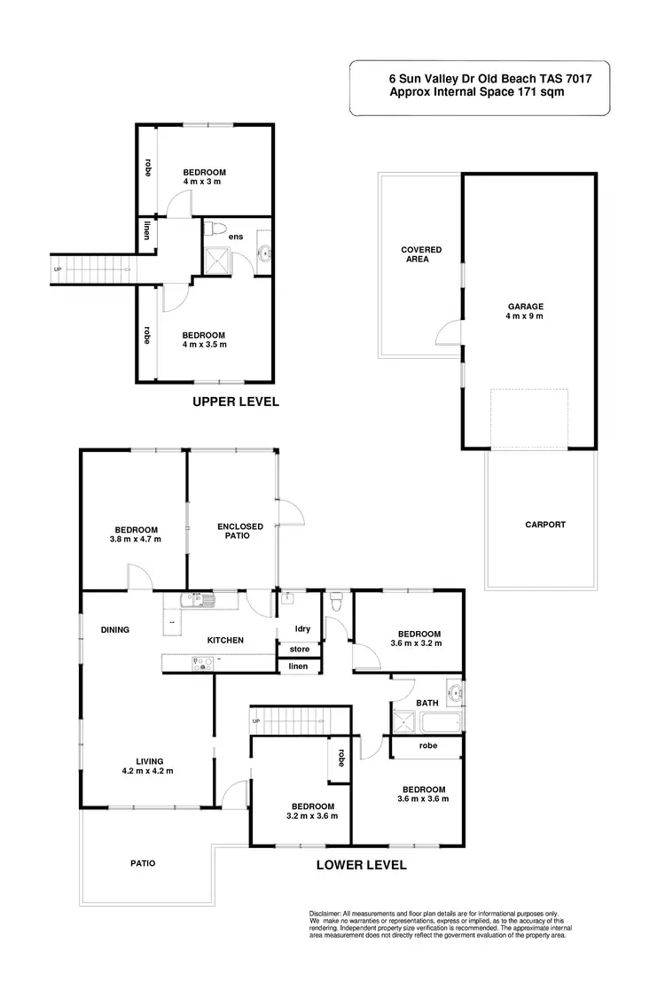 Floorplan of Homely house listing, 6 Sun Valley Drive, Old Beach TAS 7017