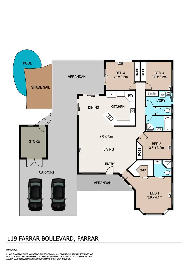 Floorplan of Homely house listing, 119 Farrar Boulevard, Farrar NT 830