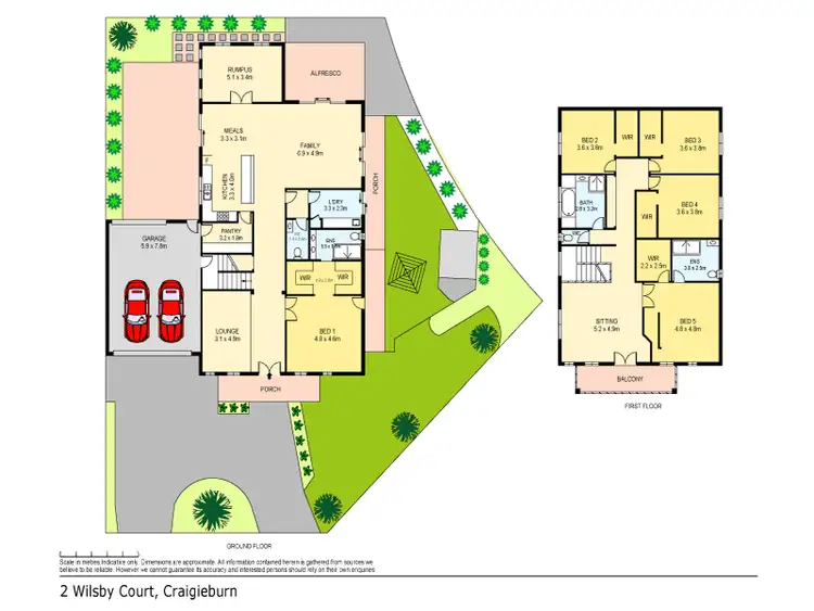 Floorplan of Homely house listing, 2 Wilsby Court, Craigieburn VIC 3064