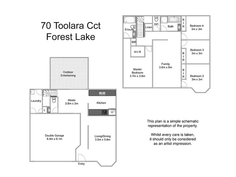 Floorplan of Homely house listing, 70 Toolara Circuit, Forest Lake QLD 4078