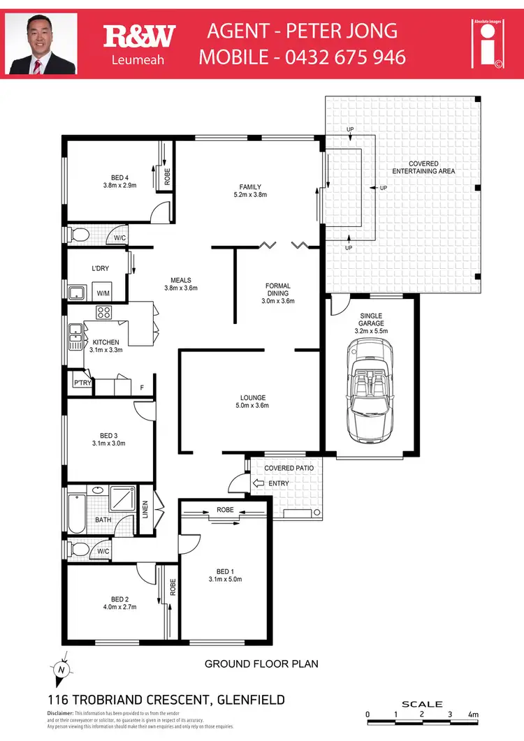 Floorplan of Homely house listing, 116 Trobriand Crescent, Glenfield NSW 2167