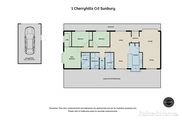 Floorplan of Homely house listing, 1 Cherry Hills Court, Sunbury VIC 3429