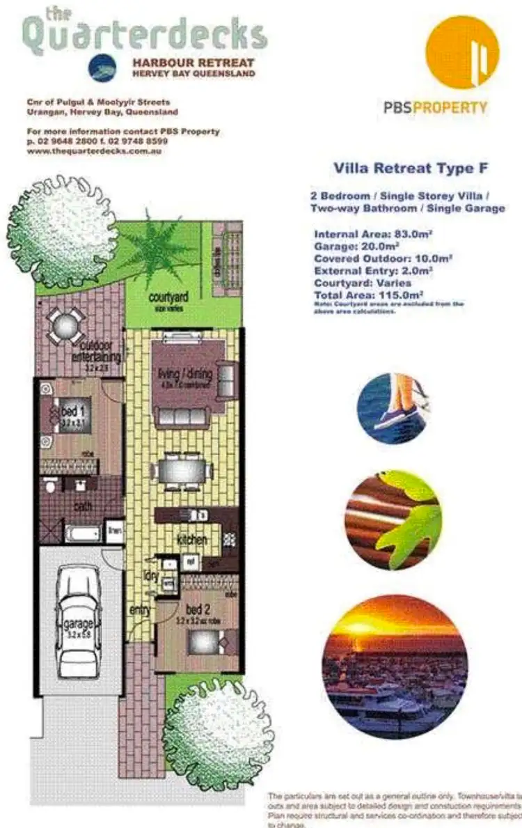 Floorplan of Homely townhouse listing, 23/136 Pulgul Street, Urangan QLD 4655