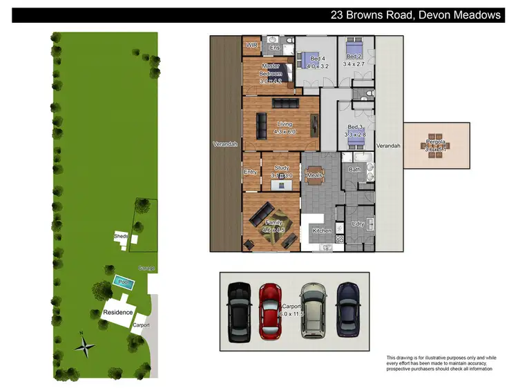 Floorplan of Homely house listing, 23 Browns Road, Devon Meadows VIC 3977
