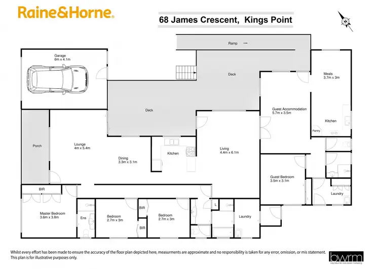 Floorplan of Homely house listing, 68 James Crescent, Kings Point NSW 2539