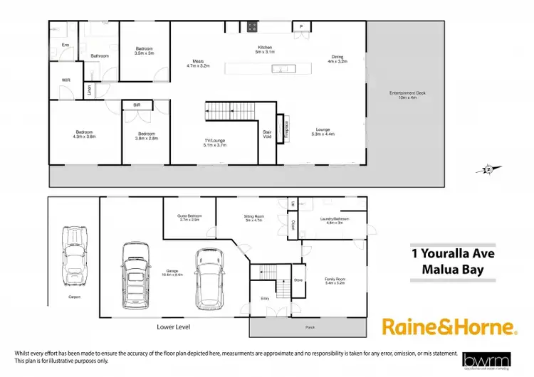 Floorplan of Homely house listing, 1 Youralla Avenue, Malua Bay NSW 2536