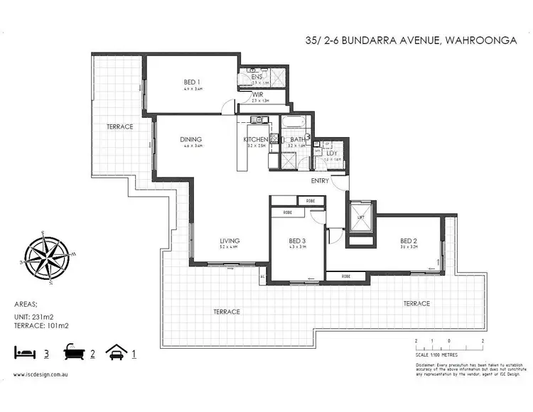 Floorplan of Homely block of units listing, 35/2-6 Bundarra Ave, Wahroonga NSW 2076