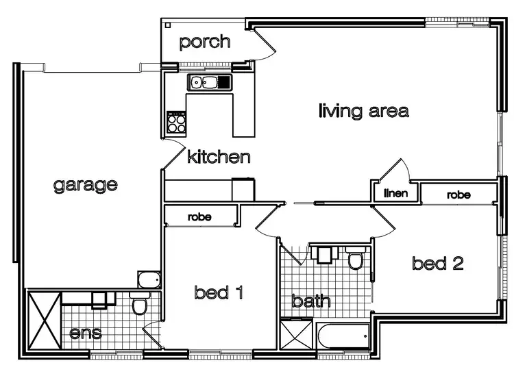 Floorplan of Homely townhouse listing, 1/3 Broughton Place, Queanbeyan NSW 2620