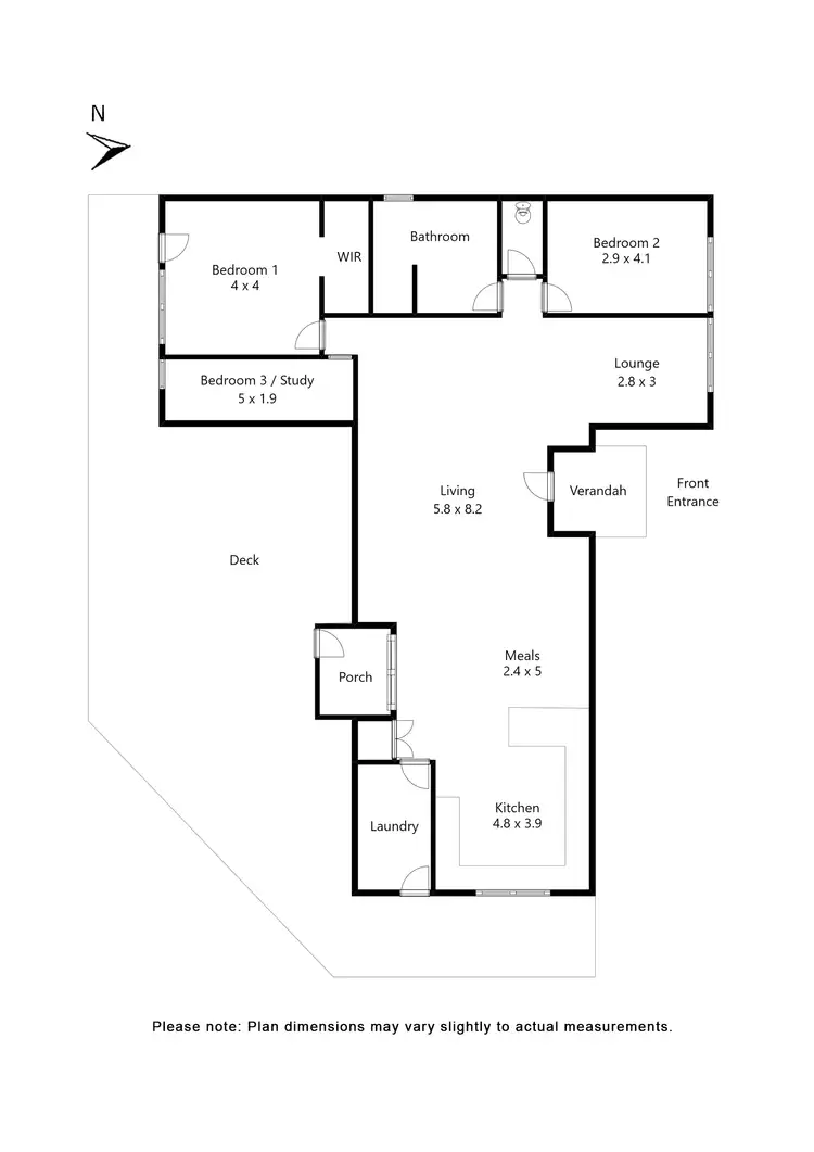 Floorplan of Homely house listing, 96 Wilcar Drive, Waubra VIC 3352