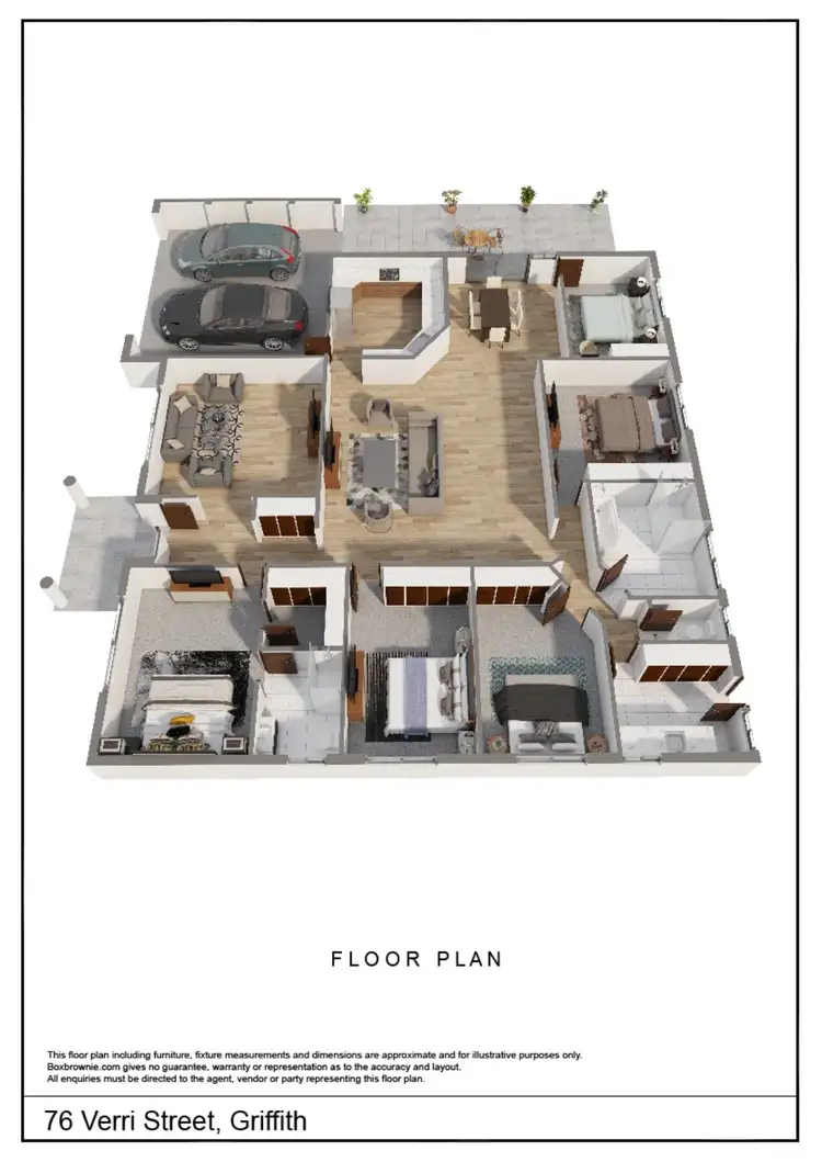 Floorplan of Homely house listing, 76 Verri Street, Griffith NSW 2680