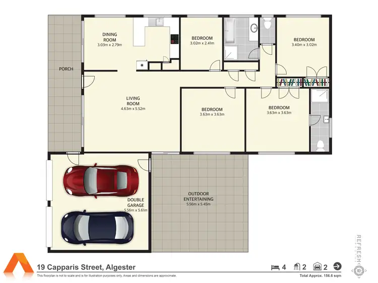Floorplan of Homely house listing, 19 Capparis Street, Algester QLD 4115