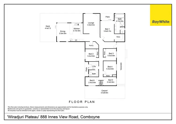 Floorplan of Homely rural property listing, 888 Innes View Road, Comboyne NSW 2429