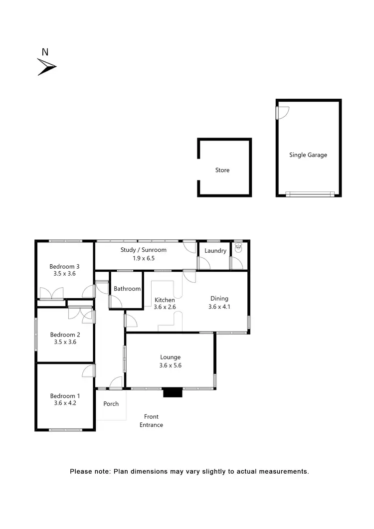 Floorplan of Homely house listing, 308 (Lot 1) Scarsdale-Pitfield Road, Newtown VIC 3351